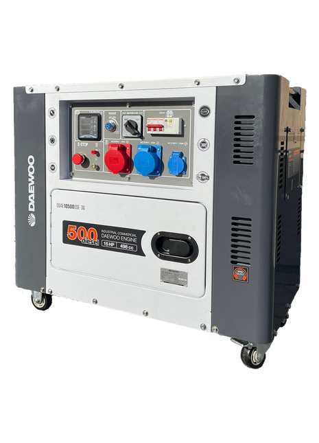 Toitegeneraator/hädaolukorra võimsus Daewoo DDAE10500DSE -3G 8,1KVA -diiselmootoriga