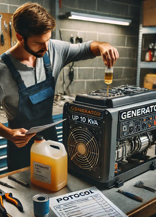 Initial commissioning for power generators up to 10 kVA