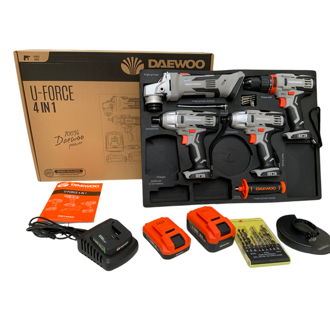 Komplet električnega orodja Daewoo 4 v 1
