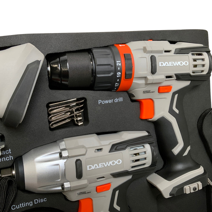 Daewoo Power-Tool Set 4 in 1 – Akku-Werkzeugset für professionelle Ansprüche