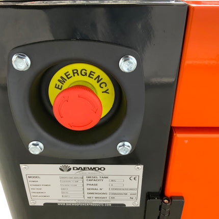 Groupe électrogène / alimentation de secours Daewoo DAGFS-15AC de 12 000 W