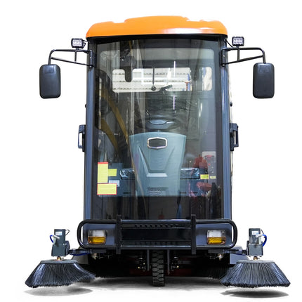 Kehrmaschine mit Kabine Graefer KM180-PRO inkl. Hochdruckreiniger