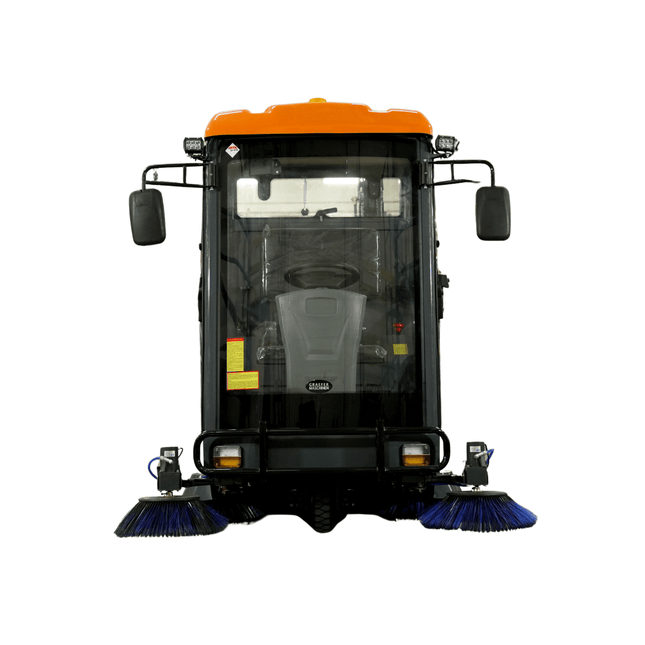 Kehrmaschine mit Kabine Graefer KM180-PRO inkl. Hochdruckreiniger