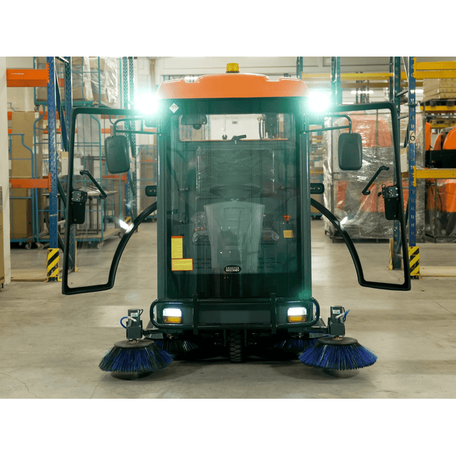 Kehrmaschine mit Kabine Graefer KM180-PRO inkl. Hochdruckreiniger
