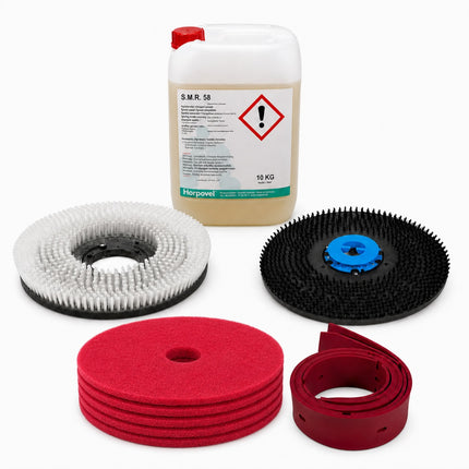 Set - Erstausstattung/ Komplettset für für Graefer SM80-PRO Aufistz-Scheuesaugmaschine