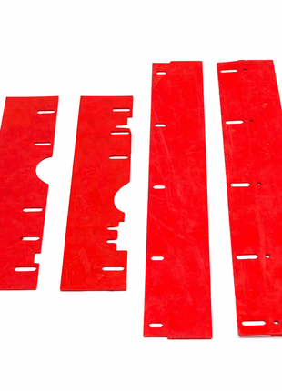 Gummilippen-Satz Kehrwalzengehäuse passend für die Aufsitz-Kehrmaschine Graefer KM80-PRO/Daewoo DAS80/Kremer KRYZS4