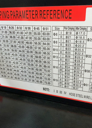 Hydraulic hose press DA5100-HC from Daewoo