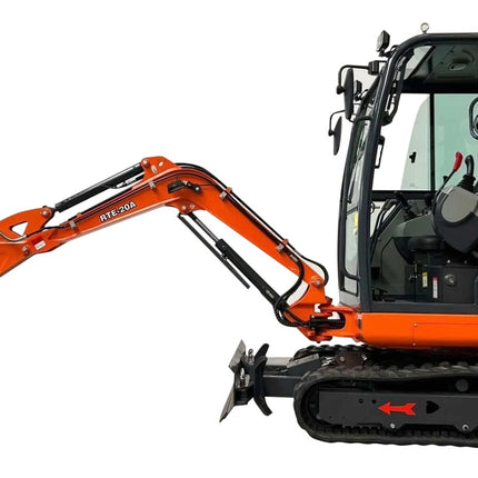 Mini escavadeira RTE-20A com motor Kubota D1105