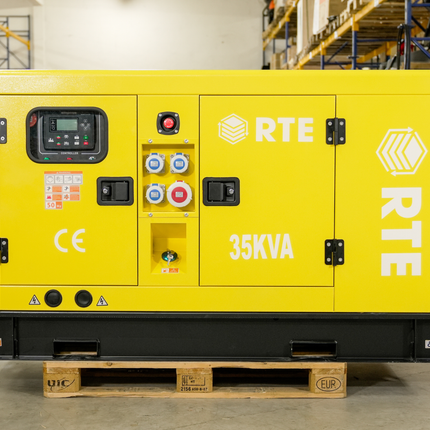 Gineadóir cumhachta díosail/cumhacht éigeandála RTE - 35kVA le 28,000W