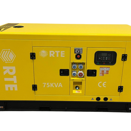 Gerador de energia diesel/energia de emergência RTE - 75kVA com 60.000W