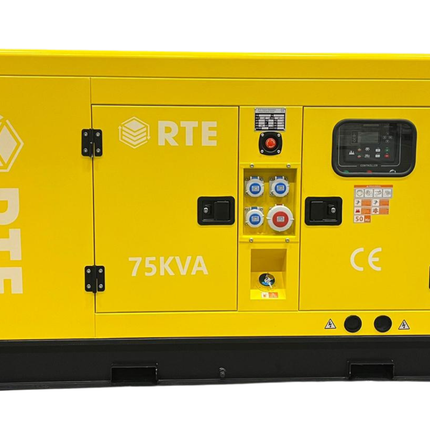 Gerador de energia diesel/energia de emergência RTE - 75kVA com 60.000W