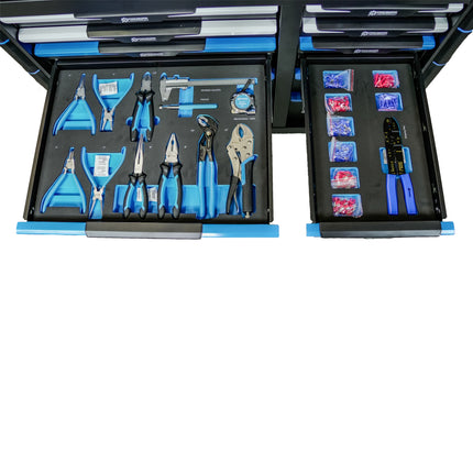 Tool trolley steel group 471 pieces - professional quality