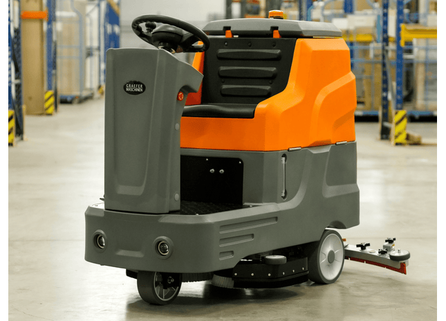 Aufsitz-Scheuersaugmaschine Graefer SM125-PRO mit Doppelbürste – Ansicht 2