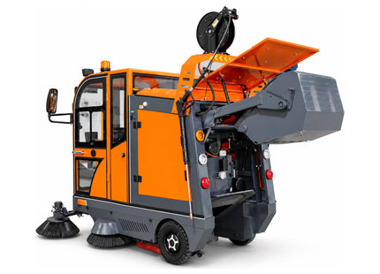 Kehrmaschine Graefer KM180-PRO mit Hochentleerung, Kabine & Hochdruckreiniger – Ansicht 3
