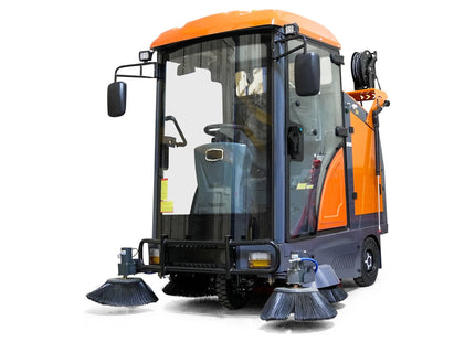 Kehrmaschine mit Kabine Graefer KM180-PRO inkl. Hochdruckreiniger