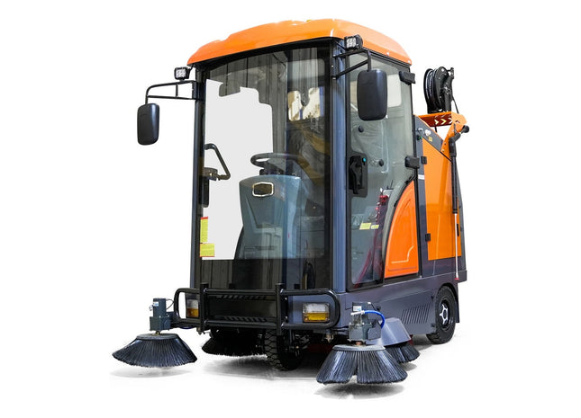 Kehrmaschine mit Kabine Graefer KM180-PRO inkl. Hochdruckreiniger