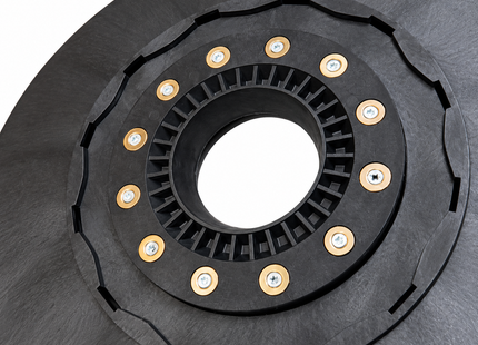 Reinigungsbürste mit Magnethalterung (gelbe Maschinenausführung) für Scheuersaugmaschine Graefer SM55-PRO / SM55F-PRO – Ansicht 3