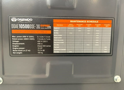 Stromgenerator / Notstrom Daewoo DDAE10500DSE-3G mit 8.1kvA - Diesel – Ansicht 12